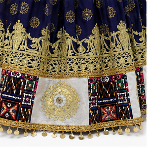 Vestido Tradicional Afgano Kuchi para Mujer, de Seda, Largo hasta el Suelo, Corte Holgado, Bordado, para Bodas, Estilo Étnico, Vestidos Afganos Kuchi - Product Image 6