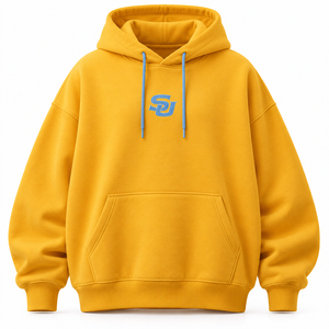เสื้อฮู้ดดี้สีทองมหาวิทยาลัยเซาเทิร์น SU แบบสั่งทำพิเศษ HBCU ปักลาย ปักอักษร  ทรงโอเวอร์ไซส์ ผ้าคอตตอนฟลีซหนานุ่ม ขายส่ง - Product Image 1
