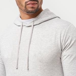 Sudadera con capucha de forro polar de alta calidad para hombre, talla grande, con logotipo personalizado al por mayor, transpirable, holgada, para gimnasio y fitness, mezcla de algodón. - Product Image 5