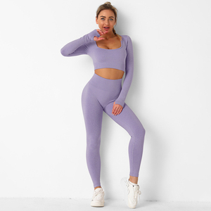 Women's Seamless Butt-Lift Slim Fit Waist High-Rise Breathable Gym Fitness Tights <b>Knit</b> <b>Leggings</b> Autumn Winter Warm - Product Image 4