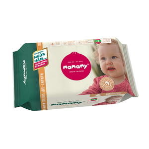 Pañales de Limpieza MAMAMY TROPICAL para Bebés, 100 Unidades, 200mmx150mm, Protección Anti-Irritaciones, No Tejidos, Seguros, OEM/ODM, Suaves - Product Image 1