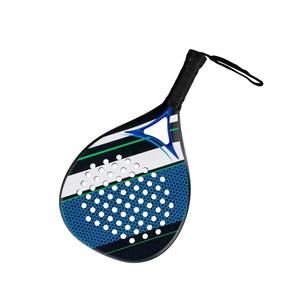 Raquetas de Pádel de Carbono con Logotipo Personalizado, Forma de Lágrima, Equilibrio de Tiempo y Peso, Marco de Aluminio, Red de Fibra, Diseños de Raquetas EVA Personalizados - Product Image 4