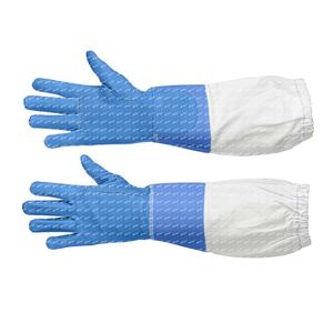 Guantes de apicultura de cuero de algodón 100%, mono antialérgico, transpirable, traje de protección de seguridad para exteriores, garantía de etiqueta privada - Product Image 3