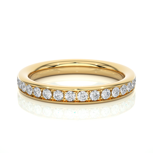 Bague en diamant de forme ronde, 0,35 carat, diamant naturel, avec 16 pierres de diamant, bague en diamant véritable pour femmes - Product Image 5