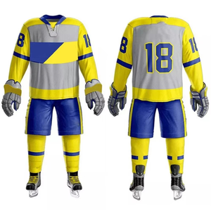 Uniformes de Hockey sobre Hielo Personalizados de Alta Calidad, Conjuntos Deportivos Unisex al por Mayor, Transpirables, 100% Poliéster - Product Image 5