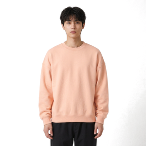 Sweat-shirt surdimensionné à impression sérigraphique avec broderie et col rond pour les détaillants de vêtements américains - Product Image 1