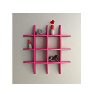 Estantes de Pared con Forma de Globo, Estante Flotante Redondo de Madera Rústica para Decoración de Sala de Estar y Dormitorio - Product Image 1