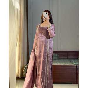 Top Plazzo y Dupatta de fiesta para mujer de diseñador para ocasiones elegantes - Product Image 3