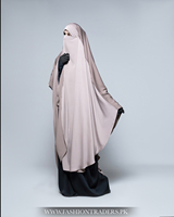 Nuevo Khimar Malva de Cuello Holgado y Ancho, Pañuelo Extra Grande para la Cabeza, Hiyab Musulmán para Mujer, Venta al por Mayor, Modesto, Transpirable, de Poliéster, Manga Larga