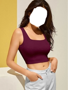 Meilleure vente estivale : Débardeur à fines bretelles pour femmes, coupe ajustée, style crop top, pour adolescentes et femmes, de haute qualité, basique mais au look élégant - Product Image 4