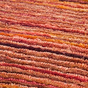 Tapis rectangulaire rayé moderne en laine et acrylique, tufté à la main, à poils ras, résistant aux taches, pour salon - Product Image 6