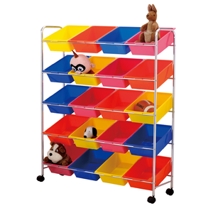 Modern PP 20 Bin Space-Saving <b>Large</b> Capacity Children's Bedroom Storage Furniture - Product Image 6