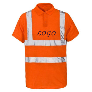 Construction Safety T Shirt Custom Printed Hi Vis Safety T Shirt Reflective <b>Builders</b> Workwear Wholesale - Product Image 3