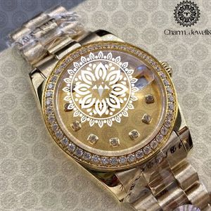 Reloj de Lujo Charm_Jewells, Rectangular, Dorado, 38mm, Analógico, Cuarzo, Bisel con Diamantes, para Hombre - Product Image 3