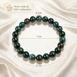 Natural Bloodstone 8mm Round Gemstone <b>Stretch</b> <b>Bracelet</b> Crystal Beaded <b>Bracelet</b> Wholesale Supply - Product Image 4