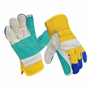 Canadian Rigger Heavy Duty Construction Safety Gloves Optimal Hand <b>Arm</b> Protection Reinforced Cowhide Split Leather Work Gloves - Product Image 6