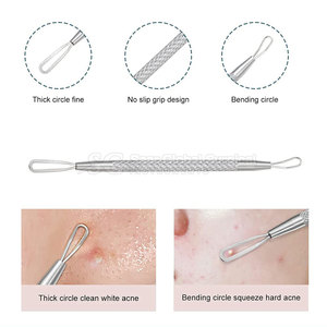 Extractor de Comedones de Alto Rendimiento, Construcción de Acero Inoxidable para el Tratamiento del Acné Facial, Duradero y Cómodo para Uso Diario - Product Image 3