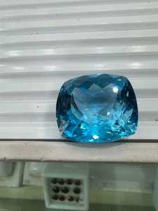 Topacio Azul Natural con Corte Cojín, Gema Suelta para Joyería Personalizada, Topacio Azul Genuino, Suministro de Gemas al por Mayor - Product Image 3