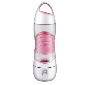 Freies Verschiffen 4 Farben Sport Smart Erinnerung Wasser Flasche Nebel Sprayer Tragbare Kühle Schönheit Spray Flasche mit SOS LED Licht drop