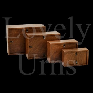Wholesale value basic MDF cremation urns in 4 sizes adult medium <b>keepsake</b> memorial <b>ashes</b> container - Product Image 3