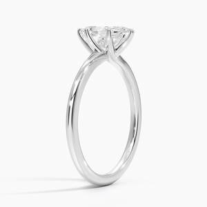 Anillo BOJ 0154 con Corte Marquesa, Plata 925, Engaste Monsella, Anillo Solitario con Diamante de 2ct, Color D, VVS1, Moissanita GRA, Precio Bajo - Product Image 2