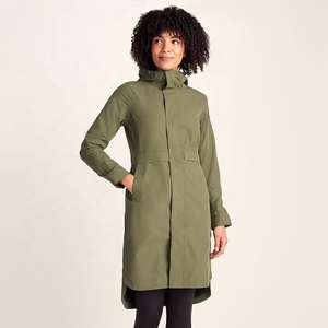 Chaqueta de Invierno Impermeable para Mujer, con Cierre, Capucha y Relleno, Abrigo Largo Transpirable de Poliéster, Resistente al Viento - Product Image 3
