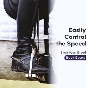 Espuelas Españolas de Acero Inoxidable Antideslizantes y Duraderas de Tamaño Personalizado, Fabricadas por Profesionales, para Jinete de Carreras Ecuestres Occidentales - Product Image 5