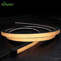 Tira de LED de Silicona Negra con Temperatura de Color Ajustable (CCT), Resistente al Agua, 24V, Tubo de Neón Flexible para Iluminación Decorativa Comercial, Precio de Fábrica