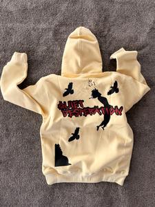 Wholesale High-Quality ODM/OEM Custom Factory Distressed Wash Hoodies with Letter Logo One-Stop Service <b>for</b> Brands - Product Image 2