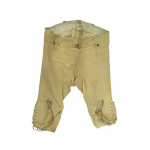 Pantalon Capri Taille Haute pour Homme avec Fermeture Boutonnée Style Formel Tissu Tissé Mi-Lourd Blanc - Product Image 6