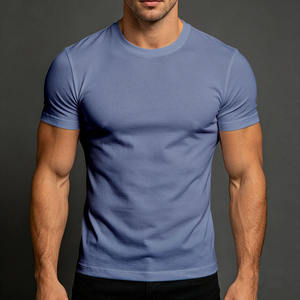 T-shirt pour homme, coupe classique, col rond, respirant, 100% coton, confortable, streetwear décontracté, mode américaine - Product Image 2