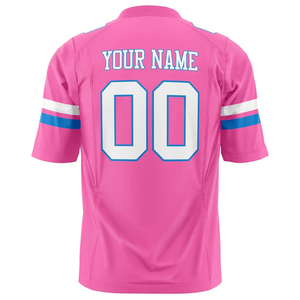 Camiseta de Fútbol Americano Unisex con Nombre y Número Personalizados, Sublimada, Cuello en V, Manga Larga, Transpirable, 100% Poliéster, Secado Rápido - Product Image 5