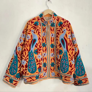 Premium Embroidered <b>Velvet</b> <b>Jacket</b> Statement Animal Motif Design High-Quality Artisanal <b>Women's</b> Outerwear - Product Image 1