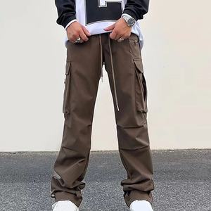 Streetwear Hombres Transpirable Hip Hop Ski Cargo Pantalones sueltos de pierna ancha Múltiples bolsillos para exteriores - Product Image 2