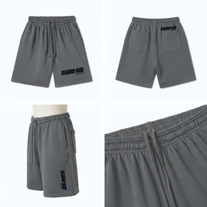 Shorts en molleton de coton décontractés pour hommes, style urbain, ultra doux - Product Image 6