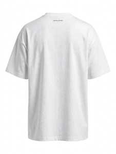 Camiseta Blanca de Manga Corta para Hombre ONETEN con Estampado de Rey de Ajedrez, Estilo Urbano, Cuello Redondo, Corte Holgado, Tela Jersey - Product Image 2