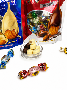 Premium 320g Milk & Dark <b>Chocolate</b> <b>Almond</b> Candy Melt-in-Your-Mouth OEM ODM Wholesale - Product Image 5