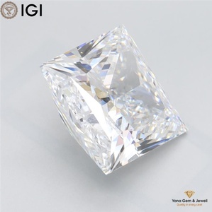 Diamant CVD de qualité supérieure cultivé en laboratoire, clarté VVS1, couleur E, avec certificat IGI, taille princesse, 5,01 carats, conçu pour des bijoux uniques - Product Image 5