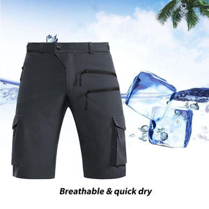 Nouveaux shorts de sport d'extérieur pour hommes, logo personnalisé, style motard, coupe confortable, séchage rapide, respirant, pour l'exercice, la course à pied, utilisation active - Product Image 5