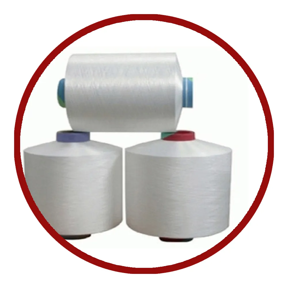 Premium Quality 75/34 DTY yarn for weaving raw white HIM SIM quality Semi dull with good carton box packing