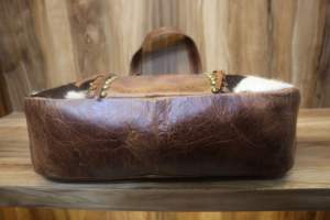 Bolso Tote de Cuero Vacuno, Elegante Bolso de Hombro con Pelo de Vaca, Nuevo Bolso de Mano, Bolso de Compras Elegante para Mujer - Product Image 4