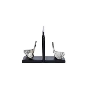 Sujetalibros Metálicos Contemporáneos de Alta Demanda, Forma Irregular, Juego de 2 Sujetalibros Decorativos para Escritorio u Oficina - Product Image 4