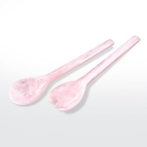 Juego de Servidores de Ensalada y Cuchara-Tenedor - Utensilios de Resina Ecológicos para Ensaladas, Ideales para Bodas, Vajilla y Utensilios de Cocina Elegantes - Product Image 1