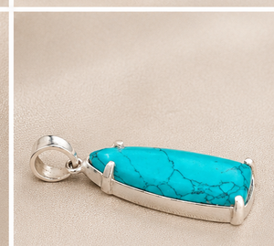 Pendentif Serpent en Argent Allemand Ha Gems avec Turquoise, Haute Qualité, Pierre de Protection Vintage, Mode Bhatti, Vente en Gros - Product Image 2