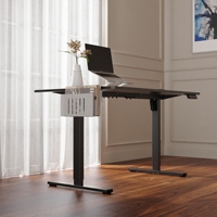 Bureau debout électrique AUKI à double moteur, poste de travail assis-debout, structure en acier robuste, CE RoHS EMC OEM ODM