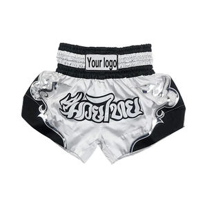 Pantalones Cortos de Muay Thai para Hombre de Alta Calidad, Color Sólido, Estilo Casual, Cintura Elástica, Cintura Media, Resistentes, para Entrenamiento - Product Image 4