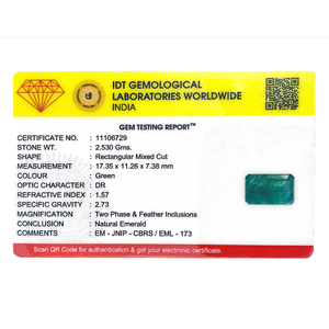 พลอยมรกตแซมเบียพรีเมียม 12.65 กะรัต สำหรับเครื่องประดับชั้นดี - Product Image 4