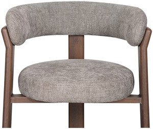 Chaise de salle à manger moderne en bois d'acacia - Product Image 5