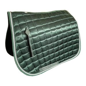Tapis de selle en peau de mouton de qualité supérieure pour l'équitation, le dressage et le saut d'obstacles, taille complète, mousse contour, antidérapant, sangles élastiques pour cheval - Product Image 1