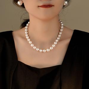 Collar de Perlas Shijia Retro de Alta Gama para Mujer, Diseño de Clavícula de Lujo Ligero para Blogueros de Internet - Product Image 3